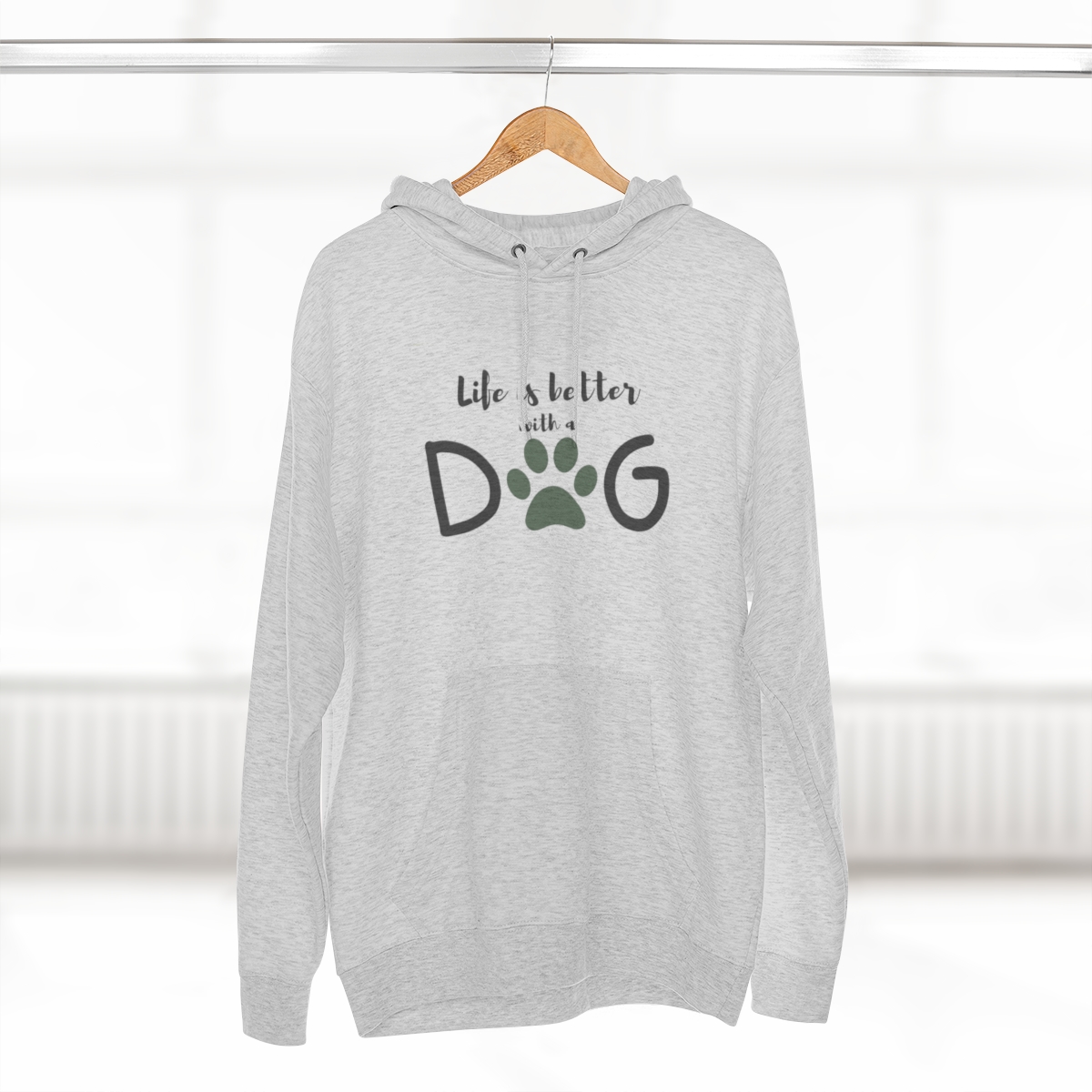Life is better with a DOG Valley Canine Training Unisex Premium Pullover Hoodie - Image 4