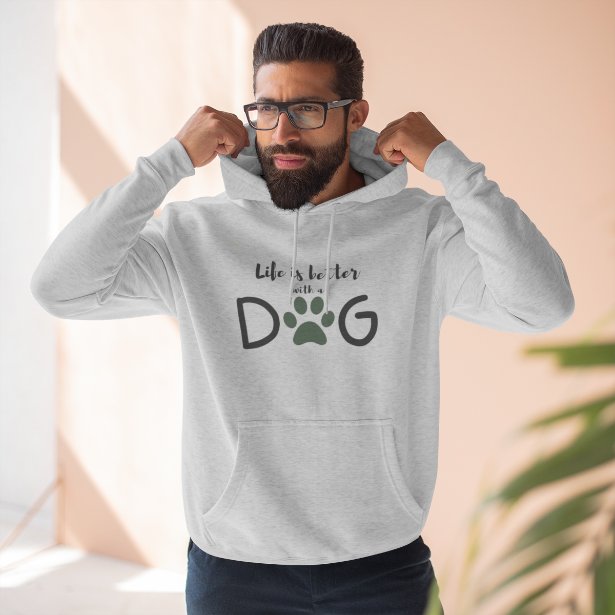 Life is better with a DOG Valley Canine Training Unisex Premium Pullover Hoodie - Image 5