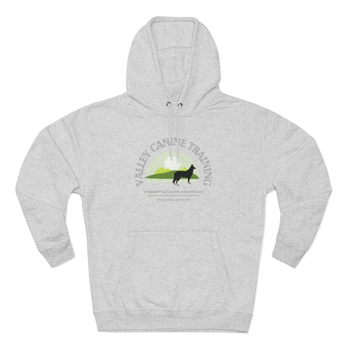 Valley Canine Training Hoodie Mountain Adventures Unisex Premium Pullover Hoodie - Image 4