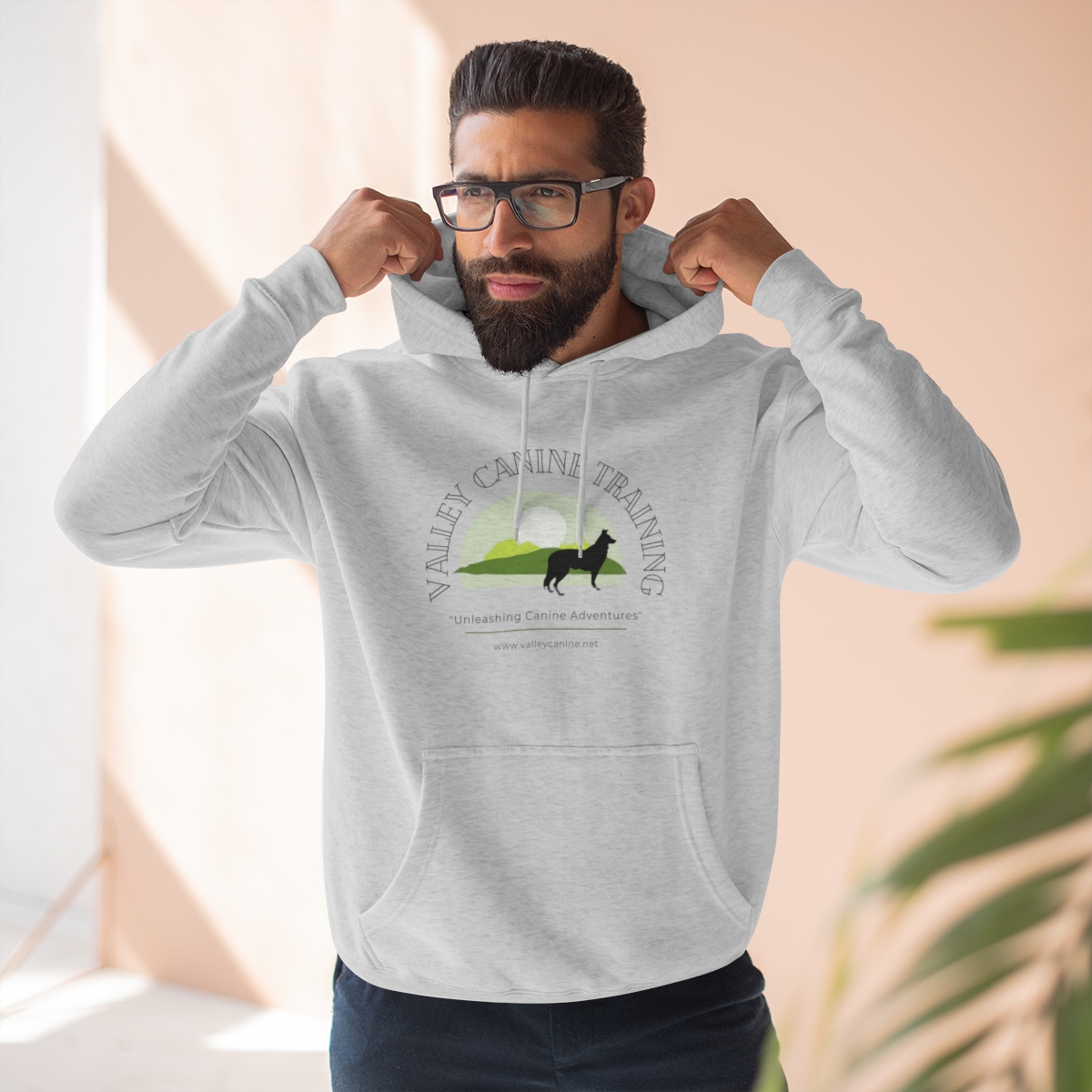 Valley Canine Training Hoodie Mountain Adventures Unisex Premium Pullover Hoodie - Image 7