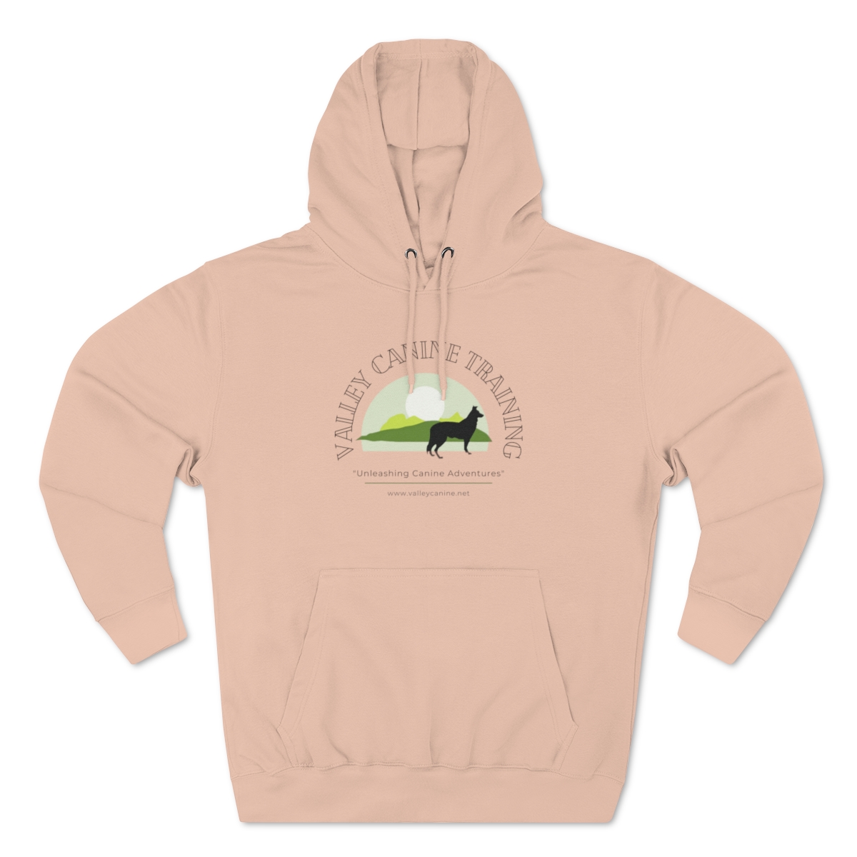 Valley Canine Training Hoodie Mountain Adventures Unisex Premium Pullover Hoodie - Image 9